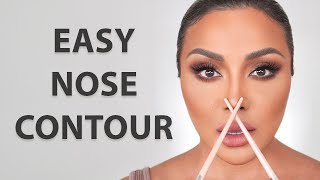 HOW TO CONTOUR YOUR NOSE FOR BEGINNERS  NINA UBHI [upl. by Lillis]