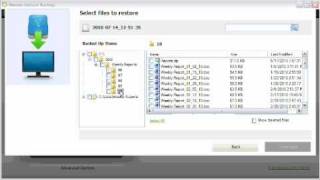 GoFlex  Memeo Instant Backup  Restoring Files using the Instant Backup Interface [upl. by Zoba]