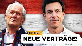 Neue Verträge für die quotÖsiBossequot Marko amp Wolff  Formel1Podcast [upl. by Kippy]