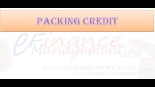 Packing Credit [upl. by Otrebmal]