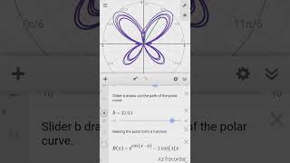 Butterfly animation using desmos beauty of parametric curvesbasicgeometryhalfmathematicianviral [upl. by Hcirdla]