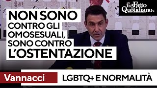 Vannacci quotNon ho nulla contro la comunità Lgbt se non prevarica il buonsenso della maggioranzaquot [upl. by Cullen]