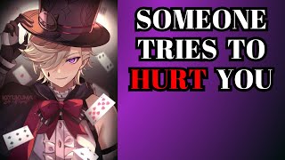 Someone tries to hurt you  Lyney x listener  Genshin asmr [upl. by Okiron]