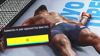 REQUIS PUNCHES HIS OPPONENTS INTERNET OUT OF THEIR CONSOLE UFC 4 ONLINE [upl. by Akira]