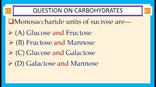 OQV NO – 359 What are the monosaccharide units of sucrose [upl. by Dalton55]