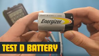 How To Test D Batteries With a Multimeter [upl. by Acquah]