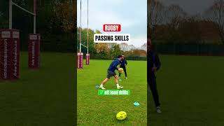 Rugby passing skills rugbydrills rugbycreative skills drill rugby rugbyunion rugbyskills [upl. by Odlanor]