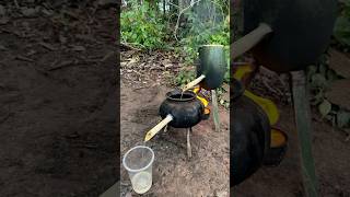 Survival Skills steam bad water in watermelon skills camping outdoor bushcraft survival [upl. by Lucio]