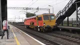 Colas Rail Tamper Mega 5 tone horn past Cheddington 301015 [upl. by Eidoc]