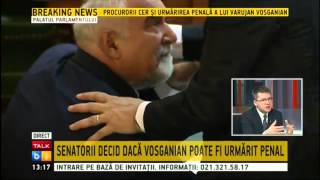 Vosganian plange dupa pledoaria din Senat [upl. by Naihtsirc]