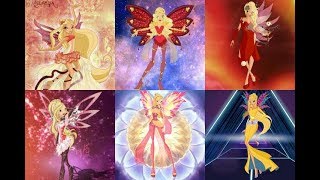 Winx Club All Diaspro Transformations Up To Onyrix [upl. by Swiercz893]