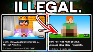 The ILLEGAL Minecraft Videos Youtube WON’T Take Down… [upl. by Kruter788]