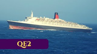 〽️RMS Queen Elizabeth 2  CUNARD LINE Videoclip [upl. by Ras610]