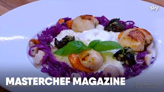 Risotto al caprino con lumache e capesante di Chef Barbieri e Chef Locatelli  MasterChef Magazine [upl. by Liek]