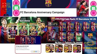 Fc Barcelona Anniversary Campaign 😍 MSN Epic Pack Coming 🤔 Free Coins amp Premium Packs [upl. by Maurili]