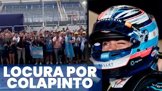 FUROR POR COLAPINTO EN BRASIL hinchas argentinos invaden Interlagos [upl. by Coffey]