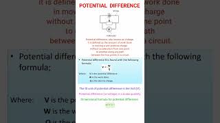 What is Potential Difference  Potential Difference physicssciencecurrentvoltagepotentialyt [upl. by Aniuqahs12]