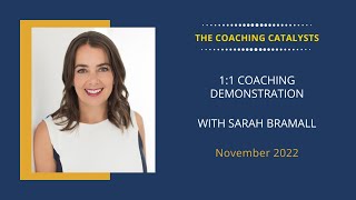 Coaching Demonstration with Sarah Bramall ICF Coach Trainer and Coach Supervisor [upl. by Adnuhsor298]