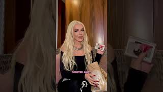 Christina Aguilera in Australia quotCheck out WhatsInMyBag with Menulogquot via TikTok Nov23 [upl. by Akerehs]