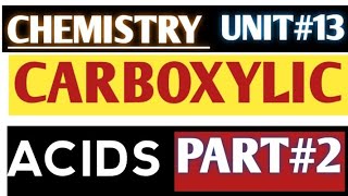 CARBOXYLIC ACIDS UNIT13 Classification ALIPHATIC AROMATIC Acids [upl. by Saeger]