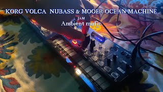 KORG VOLCA NUBASS ｜MOOER OCEAN MACHINE｜JAM｜AMBIENT MUSIC [upl. by Petronia]