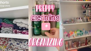 preppy cleaning and and organizing  tiktok compilation  🛍️☀️🌴🫶🏽🩷 [upl. by Abroms769]