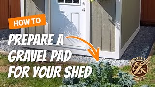 How to Build a Shed  How To Prepare a Gravel Pad For a Shed  Video 1 of 15 [upl. by Rehpotsirk]