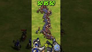 50 Elite Cataphracts vs 50 Elite Boyars AoE2 Shorts ageofempires gaming [upl. by Notnroht]