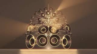 Golden Music Note animated motion Background loops HD Free Downlode 3 [upl. by Ahsrat804]