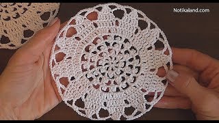 Diy crochet doily Crochet doily pattern Crochet mini doily [upl. by Ahsenroc83]