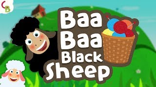 Baa Baa Black Sheep Nursery Rhyme with Lyrics for Kids  Children Songs by Cuddle Berries [upl. by Lliw]