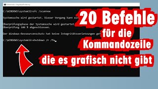 20 geniale Befehle für die WindowsKommandozeile [upl. by Turino]