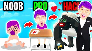 NOOB vs PRO vs HACKER In 100 YEARS LIFE SIMULATOR ALL LEVELS 1100 [upl. by Akiram]