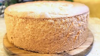 Biskvit Tayyorlash Barcha Sirlari bilan Бисквит Без Разрыхлителя Sponge Cake Recipe [upl. by Lansing]