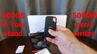 SanDisk Extreme Portable SSD  Unboxing amp Test [upl. by Gwenora]