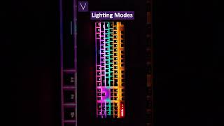 Rapoo V500Pro Mechanical Keyboard Lighting Modes ❤️🤩😱😘 shorts viralshorts [upl. by Glanti]