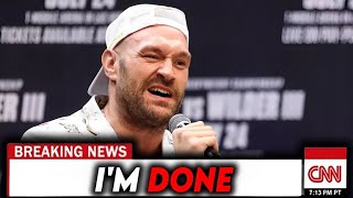 Breaking News Tyson Fury Retires Usyk Rematch Cancelled [upl. by Adria]