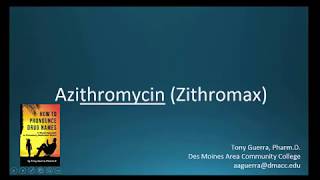 CC How to Pronounce azithromycin Zithromax Backbuilding Pharmacology [upl. by Georgianne]