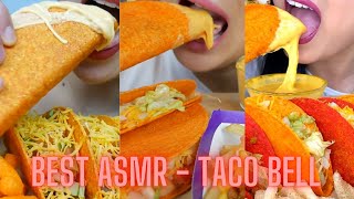 ASMR Taco Bell Nacho Cheese Doritos Taco Supreme Fries Supreme Crunchy Sounds NO TALKING [upl. by Mohr]