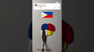 philippines flag colour mixing 🇵🇭🇵🇭 philippines philippinesflag art shorts [upl. by Karrie]