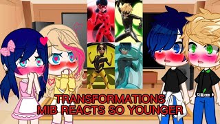 MIRACULOUS TO REACTS TO TRANSFORMATION YOUNGER MEMES LADYBUG [upl. by Garreth]