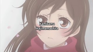 Kamisama Hajimemashita OP Eng Sub [upl. by Conias]