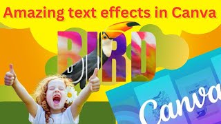 Text effect in canva  creative text in canva  amazing text styles in canva  canva cool text [upl. by Anama412]