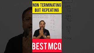 Non Terminating Repeating Decimal  Number System Class 9  class9 mcq shorts [upl. by Eillas538]