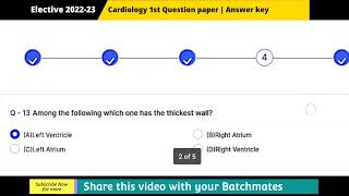 Cardiology module 1 Elective 202223 Batch Answer key 🗝️  assignment 1 Bams 1st prof [upl. by Aedrahs321]