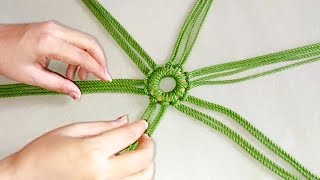 Macrame  Macrame Wall Hanging  Macrame Simple Design 2024 [upl. by Forrester]