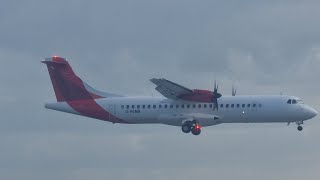 Aurigny  Former Avianca  arrival at Liverpool Airport [upl. by Mayor]