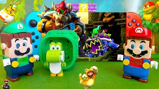 Lego Mario enters the Nintendo Switch  Bowser also includes Yoshi in the game legomario [upl. by Nelak844]