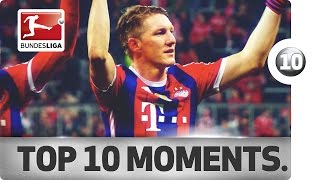 Top 10 Moments of Bastian Schweinsteigers Bundesliga Career [upl. by Malka375]