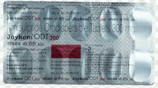 Joykem ODT 300 Tablets Amisulpride Orodispersible Tablets 300 mg [upl. by Tolkan800]